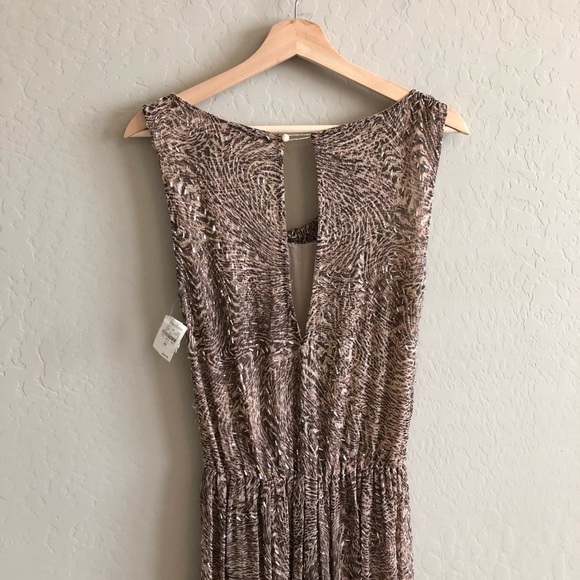 Alice and Olivia Cowl Neck Beaded Maxi Gown Dress - Picture 5 of 8